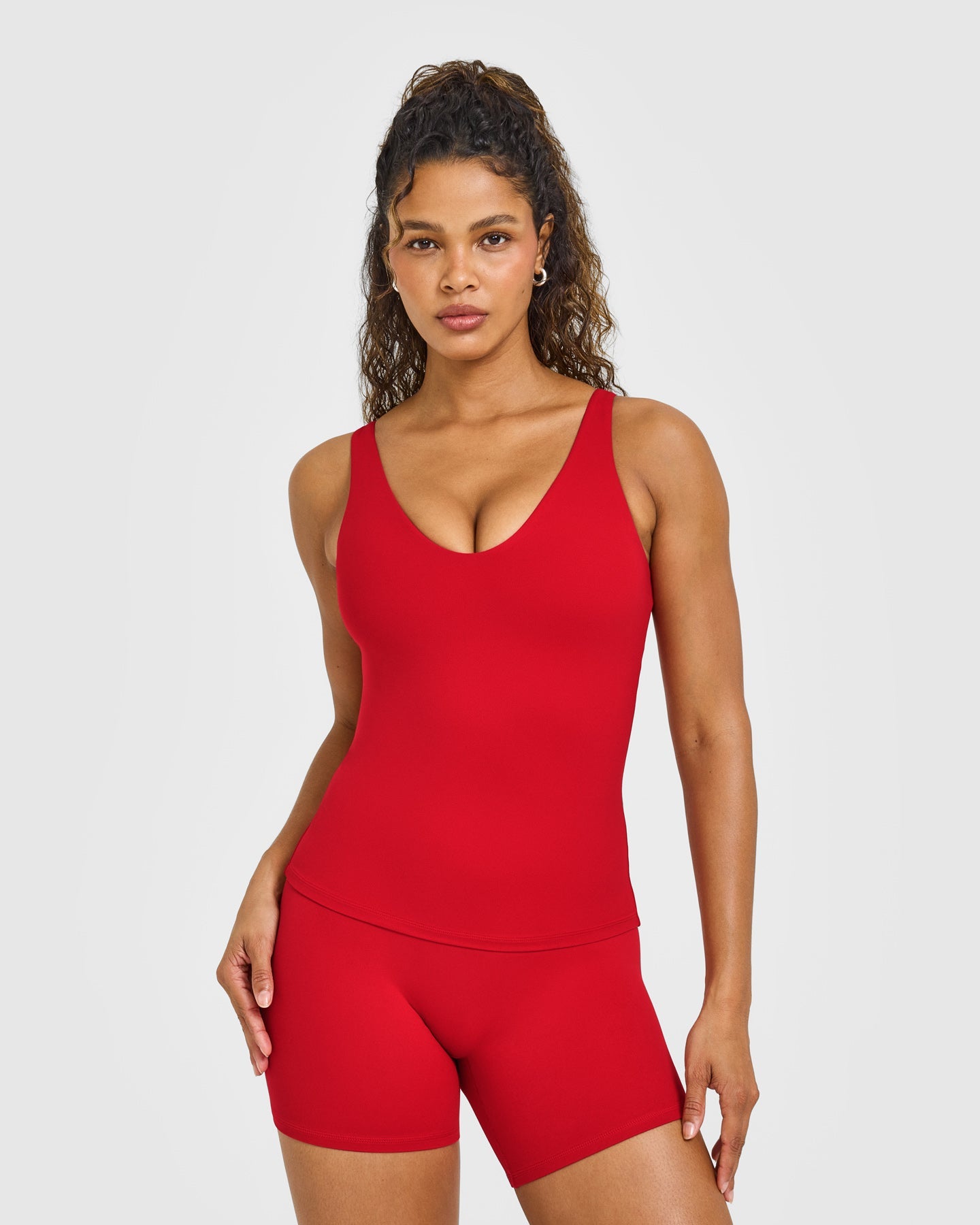 SoftMotion™ Scoop Neck Vest Logo Light Toasted Red