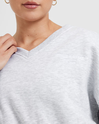 Womens plain grey sweatshirt sale