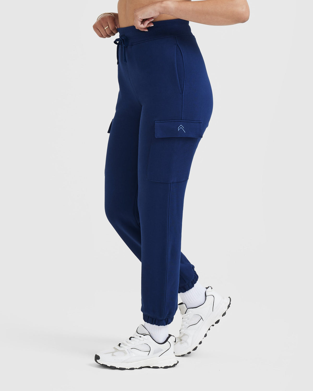 Navy blue cargo shop joggers womens