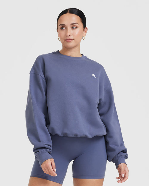 Oner Modal All Day Lightweight Oversized Sweatshirt | Slate Blue