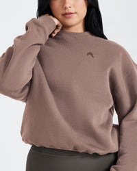 All Day Oversized Sweatshirt | Cool Brown