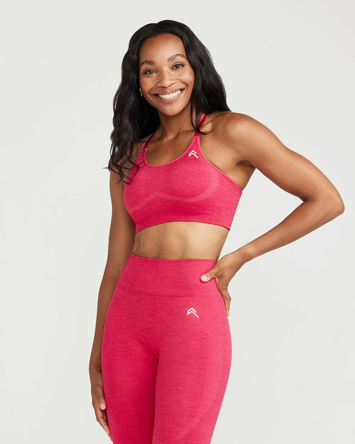 Oner Modal Classic Seamless Sports Bra | Berry Bloom Marl