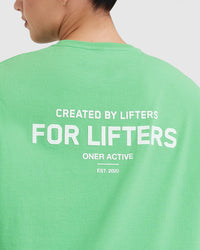 Classic Lifters Graphic Oversized Lightweight T-Shirt | Jade