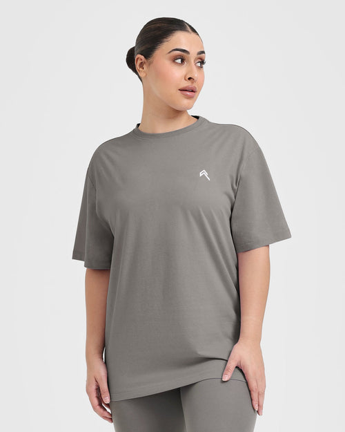 Oner Modal Classic Oversized Lightweight T-Shirt | Ash Grey