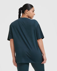 Classic Oversized Lightweight T-Shirt | Oil Blue