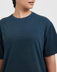 Classic Oversized Lightweight T-Shirt | Oil Blue