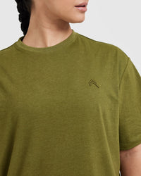 Classic Oversized Lightweight T-Shirt | Olive Green