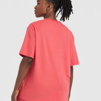 Classic Oversized Lightweight T-Shirt | Washed Sweet Red