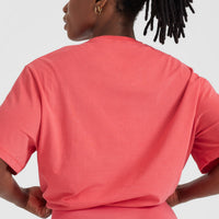 Classic Oversized Lightweight T-Shirt | Washed Sweet Red