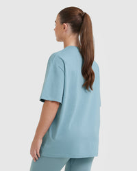 Classic Oversized Lightweight T-Shirt | Steel Blue