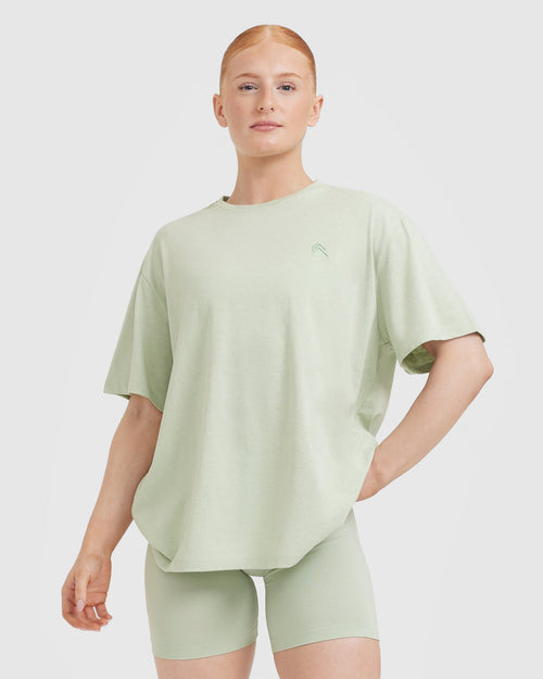Oner Modal Classic Oversized Lightweight T-Shirt | Tea Green