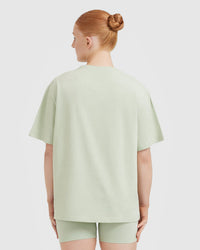 Classic Oversized Lightweight T-Shirt | Tea Green