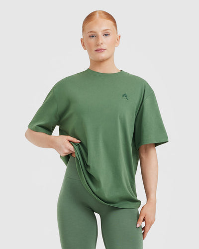 Classic Oversized Lightweight T-Shirt | Forest Green