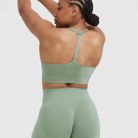 Classic Seamless 2.0 V Neck Bralette | Sage Marl