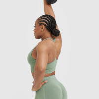 Classic Seamless 2.0 V Neck Bralette | Sage Marl