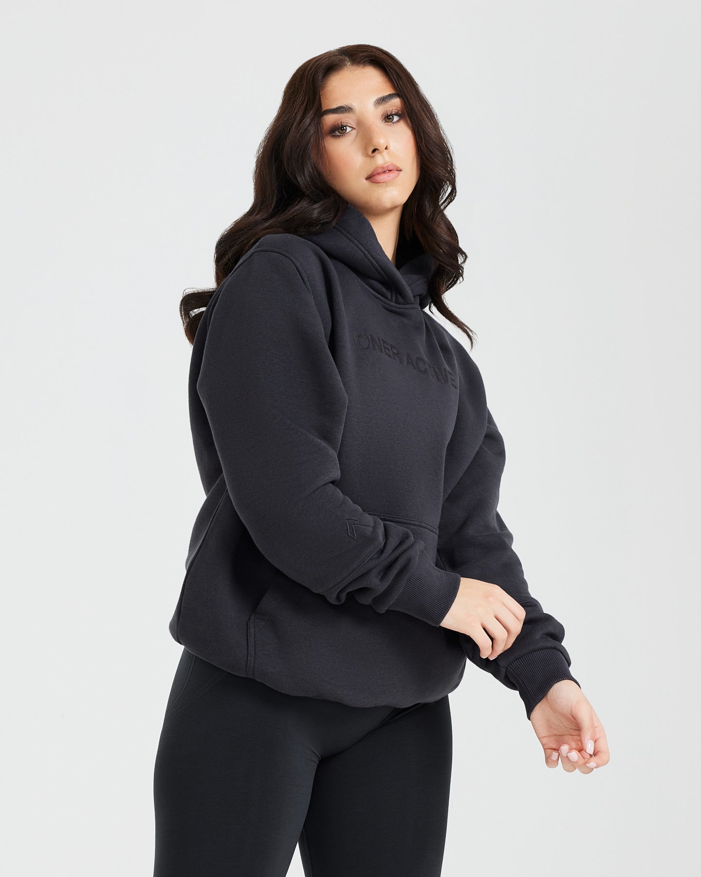 Classic Lounge Oversized Hoodie | Coal