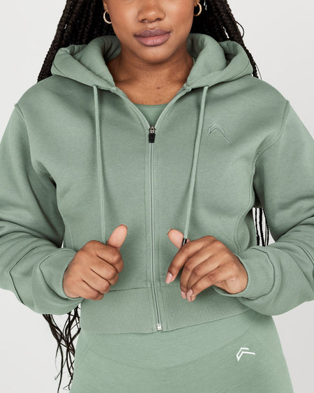 Cropped hoodie mint green shop