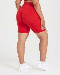 Effortless Seamless Cycling Shorts | Spicy Red