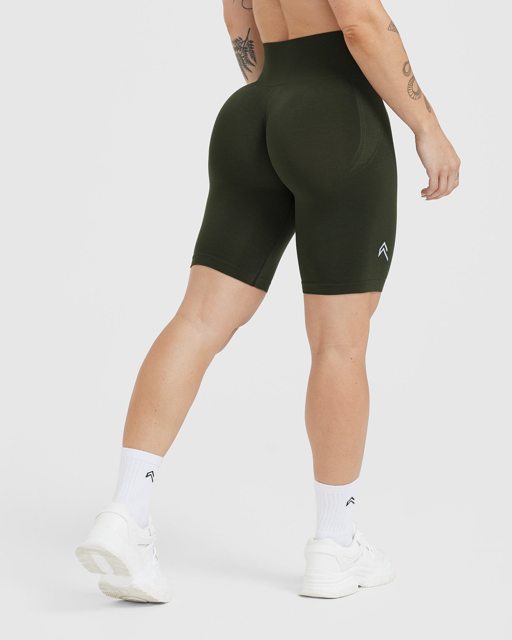 Khaki green cycling shorts online