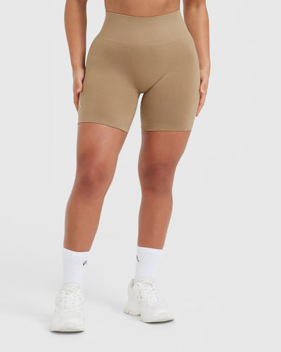 Women's gym shorts, brown
