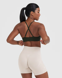 Effortless Strappy Bralette | Khaki
