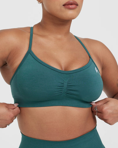 Strappy Bralette for Women - Colour Marine Teal