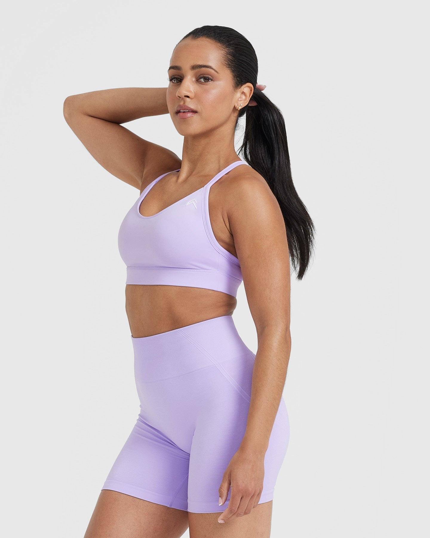 Buy Women Lilac Sports Bra With Reflector Detailing for Women