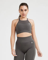 EffortlessLift™ Seamless High Neck Bralette | Deep Taupe