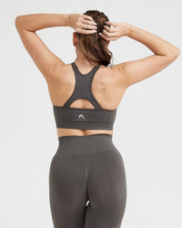 EffortlessLift™ Seamless High Neck Bralette | Deep Taupe