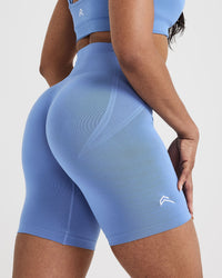 Effortless Seamless Cycling Shorts | Light Denim