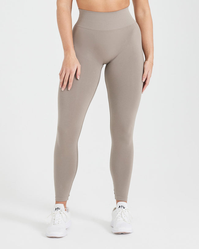 Sustainable Seamless High Waisted Leggings, Cloud Grey