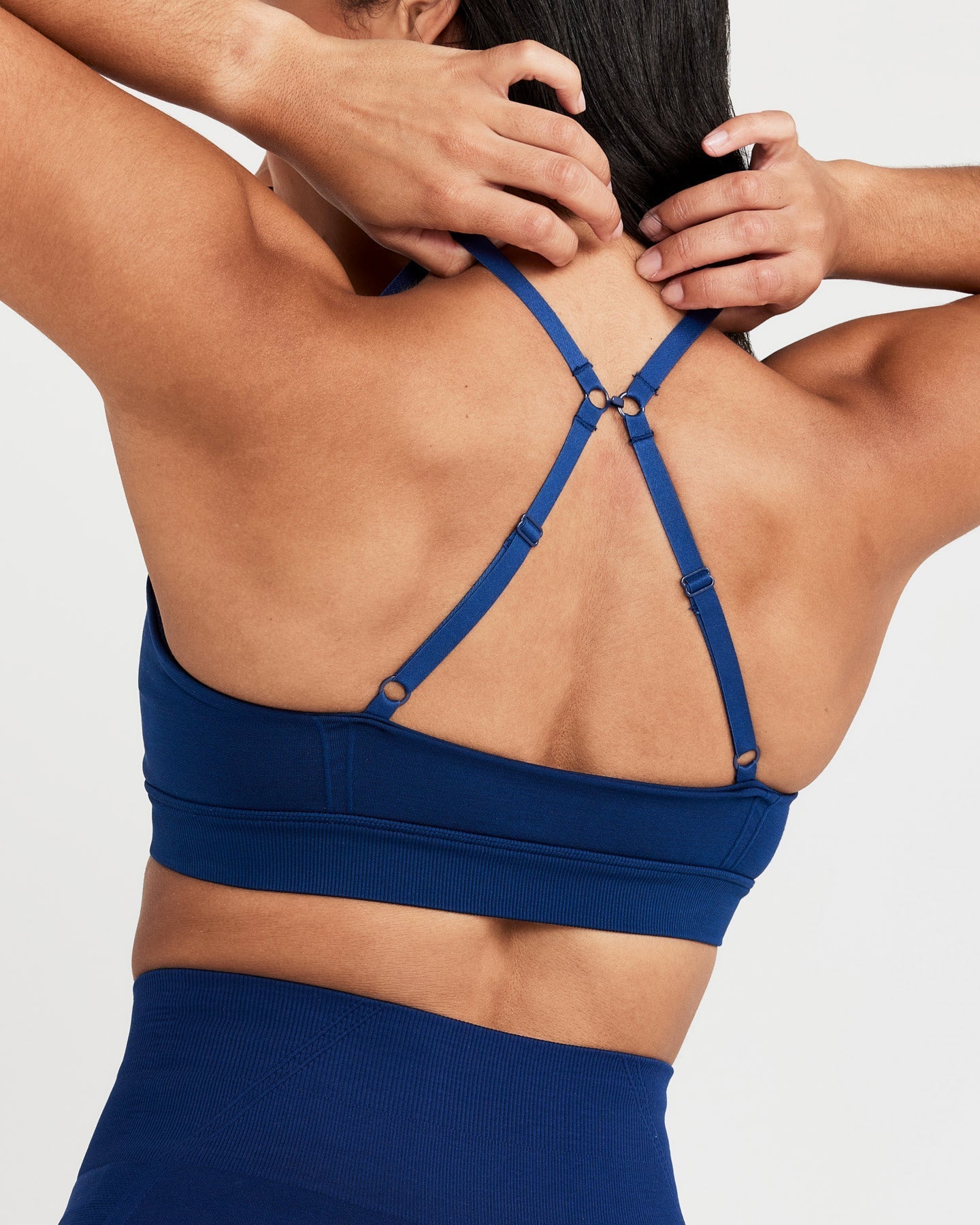 EffortlessLift™ Micro Bralette with White Logo | Midnight