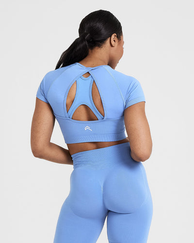 Gymshark Vital Seamless T-shirt Blue Size XS - $28 (30% Off Retail