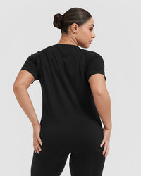 Go To Seamless Loose Top | Black