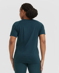 Go To Seamless Loose Top | Oil Blue