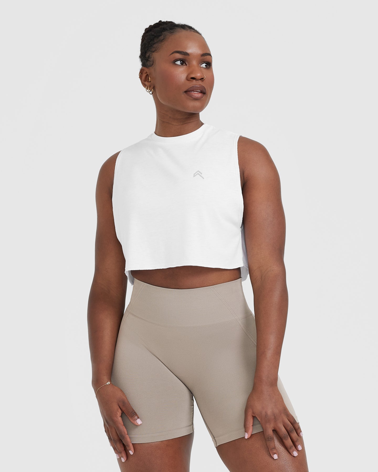 White Cropped Tank Top Women s Oner Active UK
