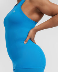 Go To Seamless Fitted High Neck Vest | Tropical Blue
