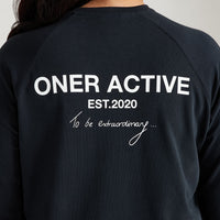 Classic Oversized Long Sleeve Tee | Black