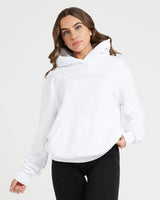 Classic Lounge Oversized Hoodie | White