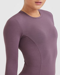 Mellow Soft Long Sleeve Top | Vintage Purple