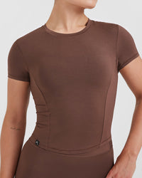 Mellow Soft Mid Short Sleeve T-Shirt | Chestnut