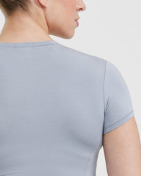 Mellow Soft Mid Short Sleeve T-Shirt | Metal Grey