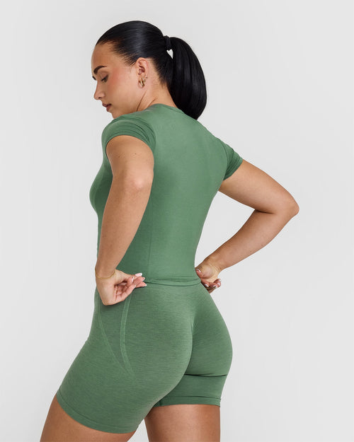 Mellow™ Soft Mid Short Sleeve T-Shirt | Forest Green