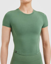 Mellow Soft Mid Short Sleeve T-Shirt | Forest Green