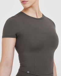 Mellow Soft Mid Short Sleeve T-Shirt | Deep Taupe