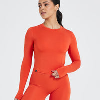 Mellow™ Soft Mid Long Sleeve Top | Spice