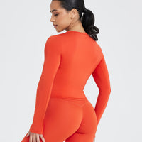 Mellow™ Soft Mid Long Sleeve Top | Spice