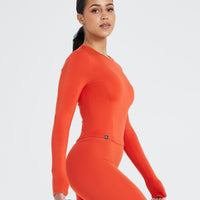 Mellow™ Soft Mid Long Sleeve Top | Spice