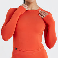 Mellow™ Soft Mid Long Sleeve Top | Spice