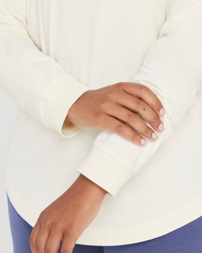 Oversized Long Sleeve Club Tee | Off White